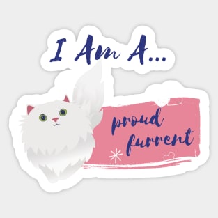 Proud Cat Furrent Sticker